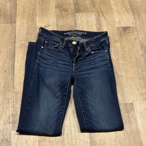 American Eagle Outfitters Women's Navy Skinny Jeans long